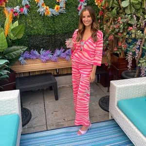 Zara Pink Zebra Pants